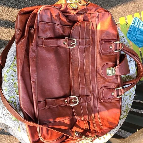 Vintage 60s 70s Carry On Bag Attaché - Picture 2 of 10